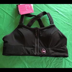 Shefit Ultimate Sports Bra Black Large Nylon Blend
